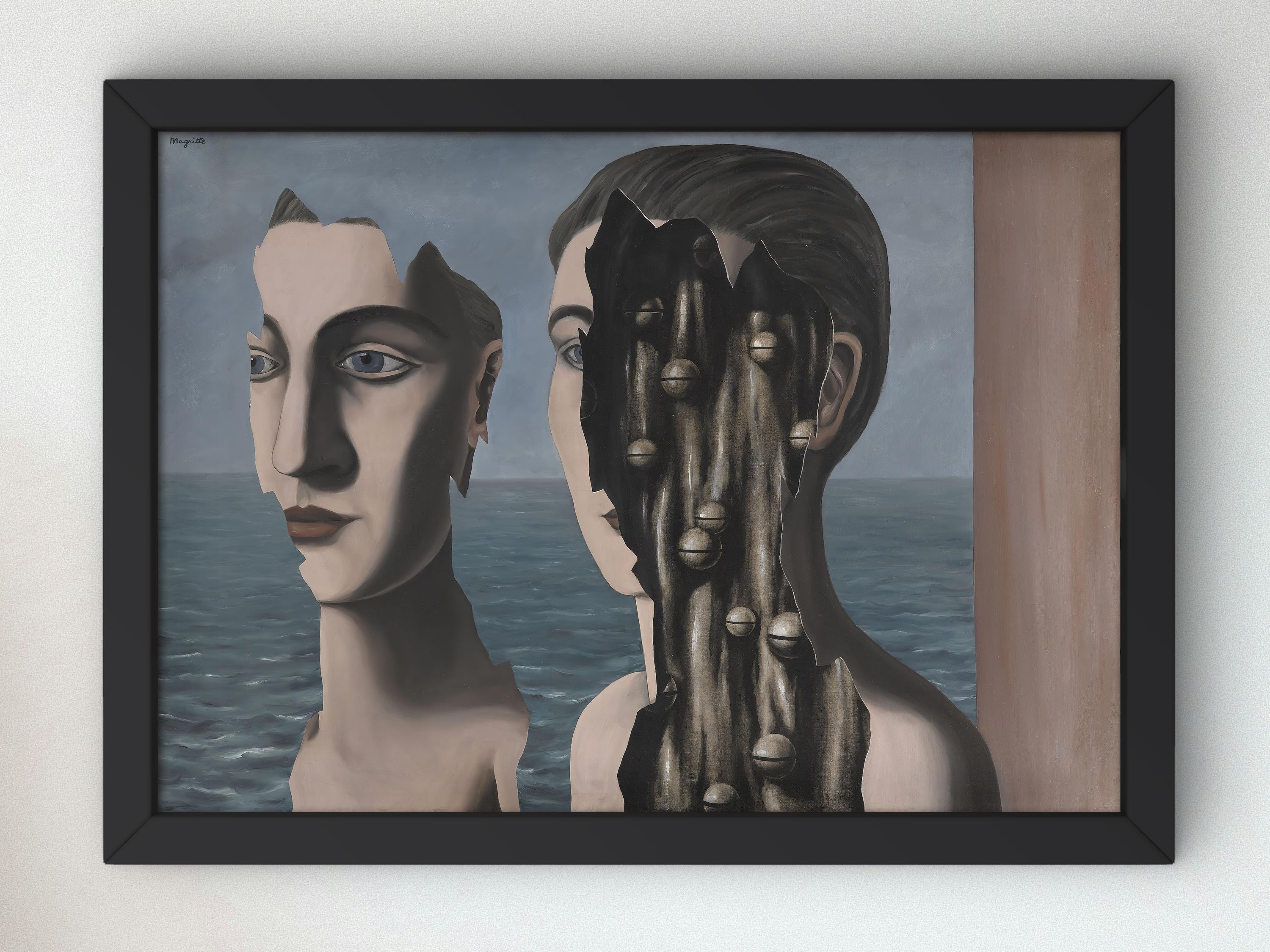 ルネ・マグリット作「二重の秘密」1927年、美術館品質のプリント