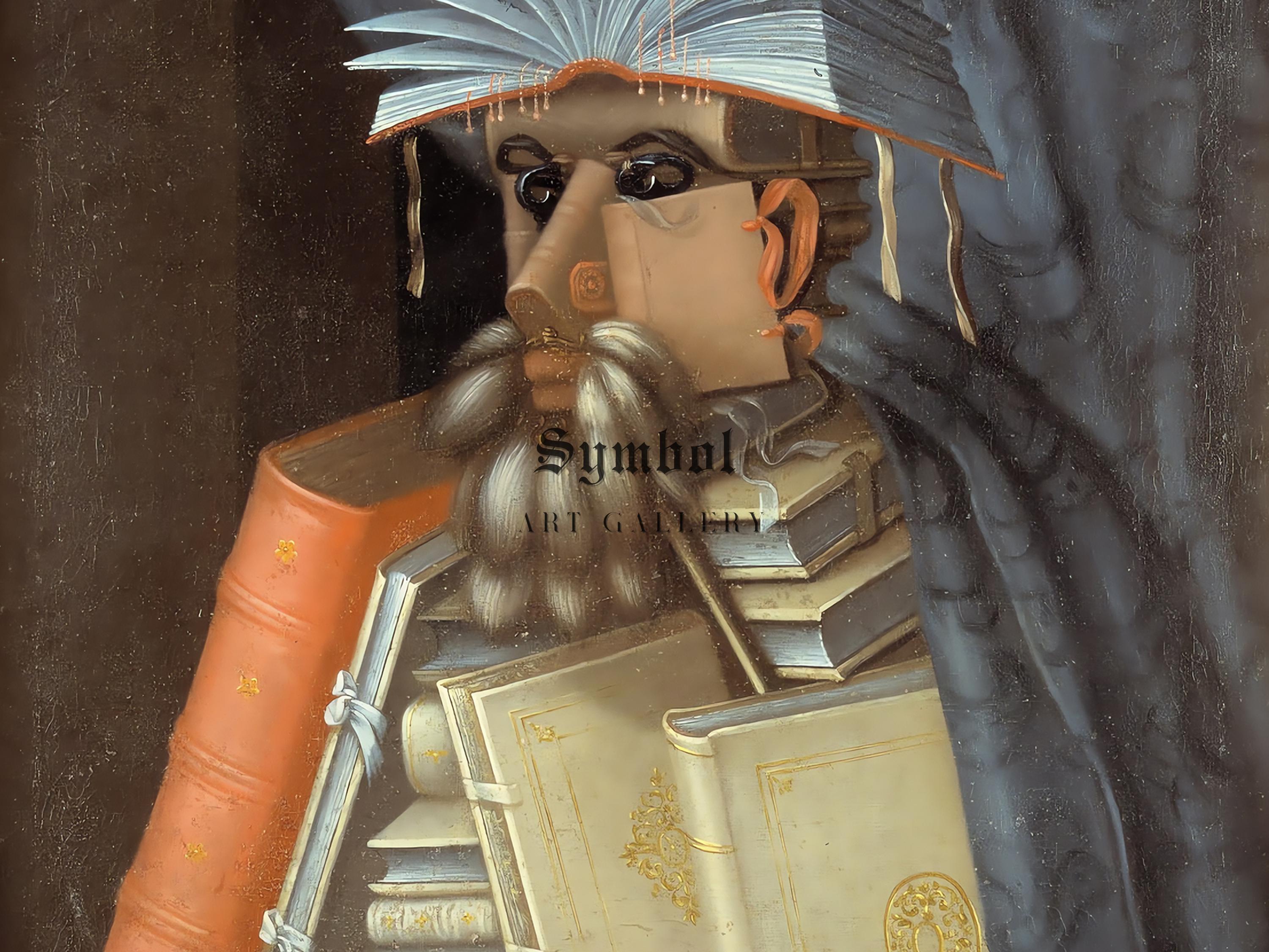 The Librarian by Giuseppe Arcimboldo 1566, Museum Quality Oil Painting ...