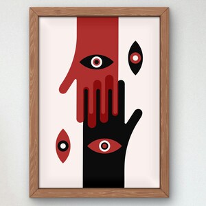 Bauhaus Mid Century Modern Print, Home deco, Arte geométrico de la pared, Cartel de calidad del museo, Minimalista, Art déco abstracto, Retro Deco, Idea de regalo