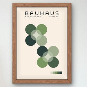 Bauhaus Mid Century Modern Print, Home deco, Arte geométrico de la pared, Cartel de calidad del museo, Minimalista, Art déco abstracto, Retro Deco, Idea de regalo