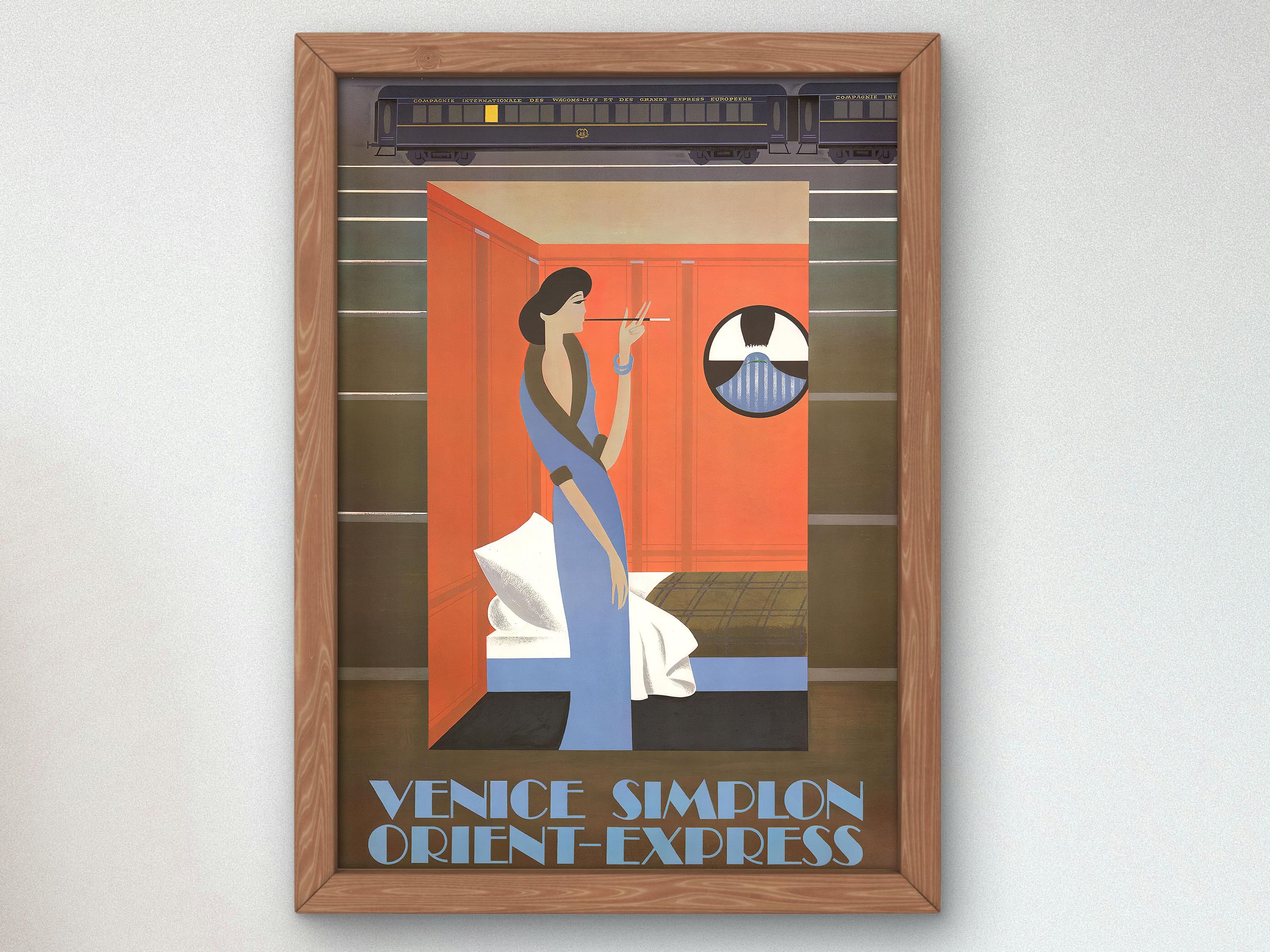 Orient Express Travel Vintage Ads by Pierre Fix-masseau, Mid