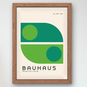 Bauhaus Mid Century Modern Print, Home deco, Arte geométrico de la pared, Cartel de calidad del museo, Minimalista, Art déco abstracto, Retro Deco, Idea de regalo