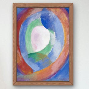 Kreisförmige Formen Mond von Robert Delaunay 1913, Museumsqualitätsdruck, moderne Kunst, Wohndeko-Wandkunst-Poster, Einweihungskunst-Geschenk