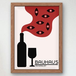 Bauhaus Mid Century Modern Print, Home deco, Arte geométrico de la pared, Cartel de calidad del museo, Minimalista, Art déco abstracto, Retro Deco, Idea de regalo