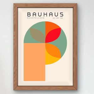 Bauhaus Mid Century Modern Print, Home deco, Arte geométrico de la pared, Cartel de calidad del museo, Minimalista, Art déco abstracto, Retro Deco, Idea de regalo