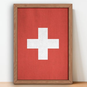 Vintage Swiss Flag - Etsy