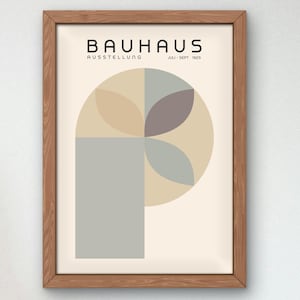 Bauhaus Mid Century Modern Print, Home deco, Arte geométrico de la pared, Cartel de calidad del museo, Minimalista, Art déco abstracto, Retro Deco, Idea de regalo