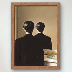 Não deve ser reproduzido por René Magritte 1937 Art Print, pôster de galeria de arte de qualidade de museu, arte de parede, decoração de casa elegante e elegante, surrealismo