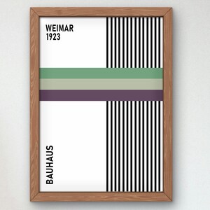 Bauhaus Mid Century Modern Print, Home deco, Arte geométrico de la pared, Cartel de calidad del museo, Minimalista, Art déco abstracto, Retro Deco, Idea de regalo