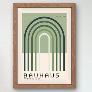Bauhaus Mid Century Modern Print, Home deco, Arte geométrico de la pared, Cartel de calidad del museo, Minimalista, Art déco abstracto, Retro Deco, Idea de regalo