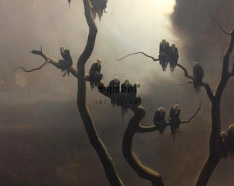 Ghosts on a Tree by Franz Sedlacek 1933, Creepy Art, Museum