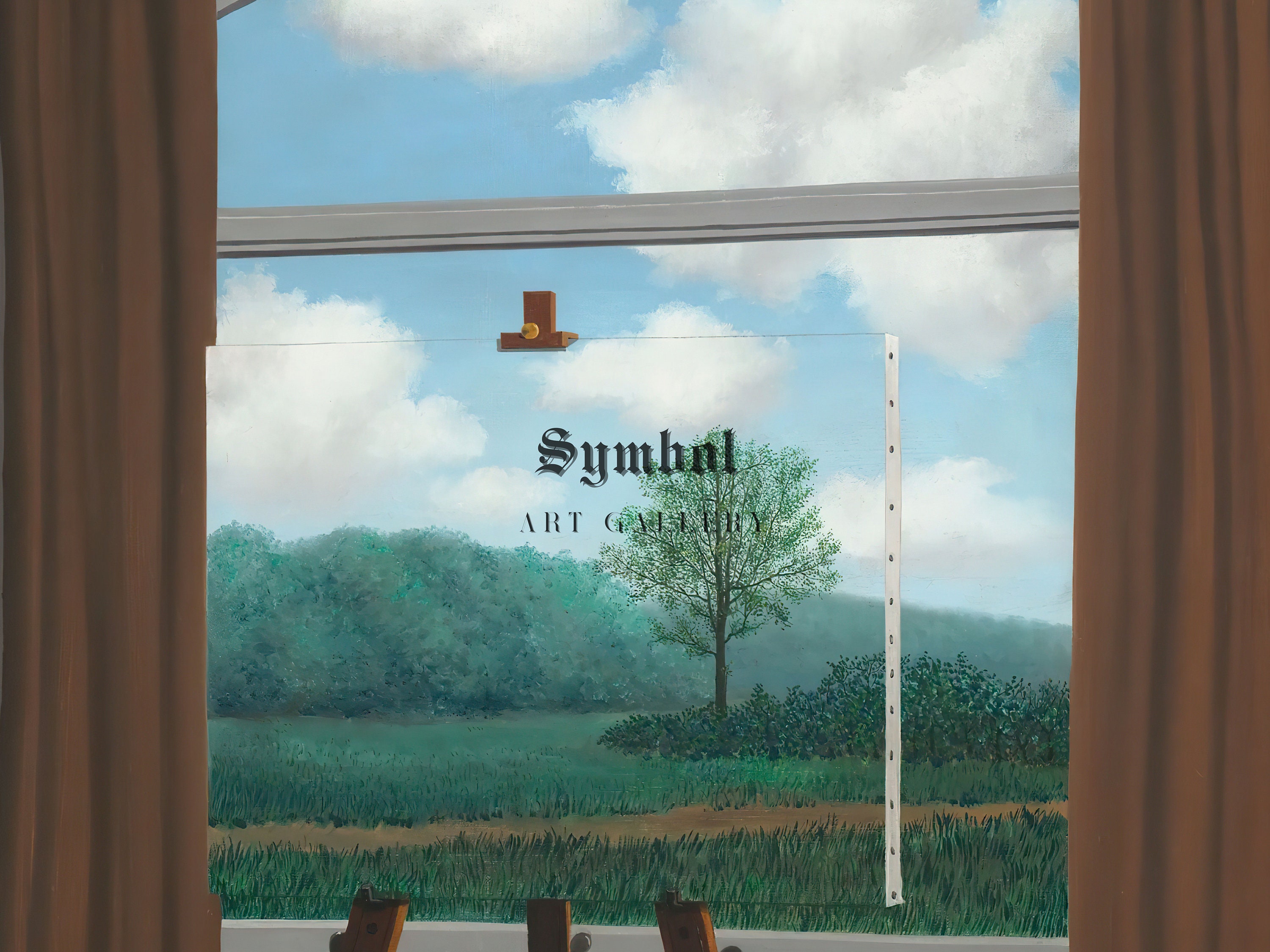 The Human Condition by Rene Magritte 1933 Art Print, Museum