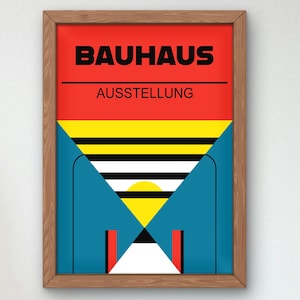 Bauhaus Mid Century Modern Print, Home deco, Arte geométrico de la pared, Cartel de calidad del museo, Minimalista, Art déco abstracto, Retro Deco, Idea de regalo