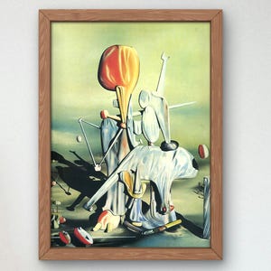 Durch Vögel durch Feuer, aber nicht durch Glas von Yves Tanguy 1931, Ölgemälde in Museumsqualität, Surrealismus-Kunst, modernes Poster für Zuhause