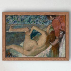 Dopo il bagno di Edgar Degas, 1895, stampa artistica da parete, riproduzione di alta qualità, decorazione da museo, poster