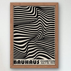 Bauhaus Mid Century Modern Print, Home deco, Arte geométrico de la pared, Cartel de calidad del museo, Minimalista, Art déco abstracto, Retro Deco, Idea de regalo