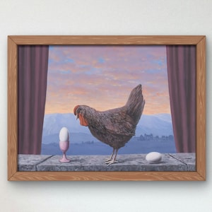 Variante da tristeza René Magritte 1957 Art Print, Museu Galeria de obras de arte de qualidade arte de parede, decoração elegante e elegante surrealismo