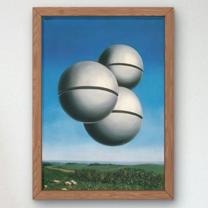 A Voz do Espaço por René Magritte Impressão artística, pôster da galeria de arte de qualidade do museu, arte de parede elegante e elegante para decoração de casa, surrealismo