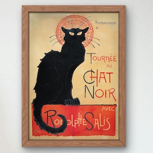 Tournée du Chat Noir by Théophile Alexandre Steinlen 1896, Museum Quality Print, Modern art, home Deco Wall art Poster Housewarming art Gift