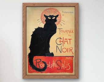 テオフィル・アレクサンドル・スタンラン作「黒猫の旅」1896年、美術館