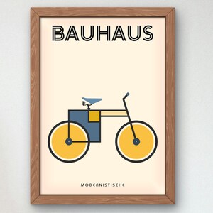Bauhaus Mid Century Modern Print, Home deco, Arte geométrico de la pared, Cartel de calidad del museo, Minimalista, Art déco abstracto, Retro Deco, Idea de regalo