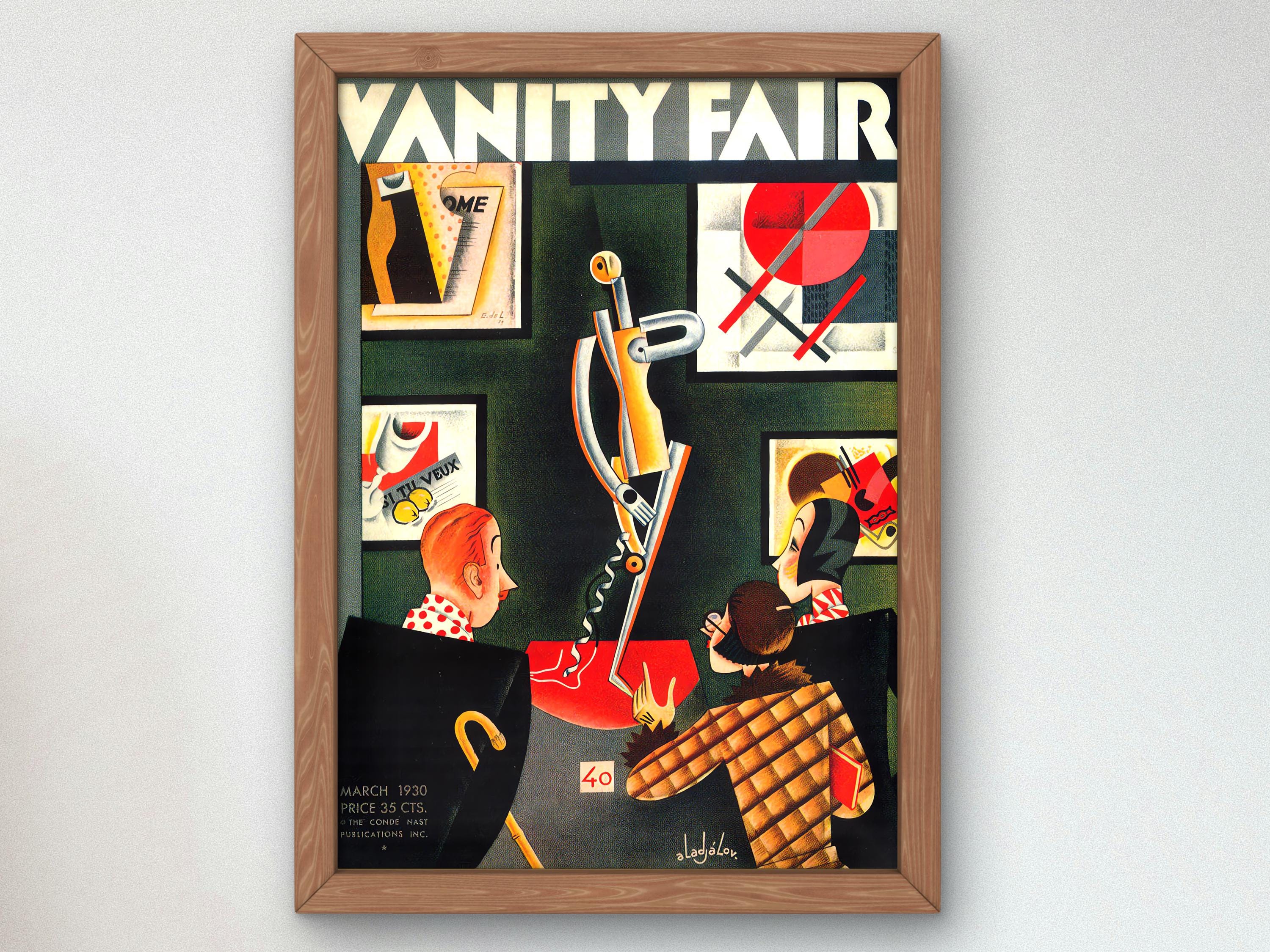Vanity Fair 1930 Vintage Magazine Cover, Museum Quality Print