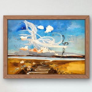 Batalla de Gran Bretaña de Paul Nash 1941, Pintura al óleo de calidad de museo, Art déco moderno para el hogar, Póster impreso de arte mural, Regalo de inauguración de la casa