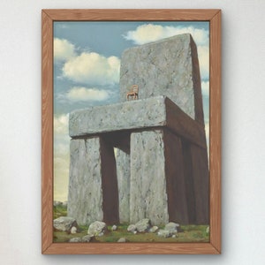 Impressão artística A lenda dos séculos de René Magritte 1950, pôster da galeria de arte de qualidade do museu, decoração elegante da parede da casa, surrealismo