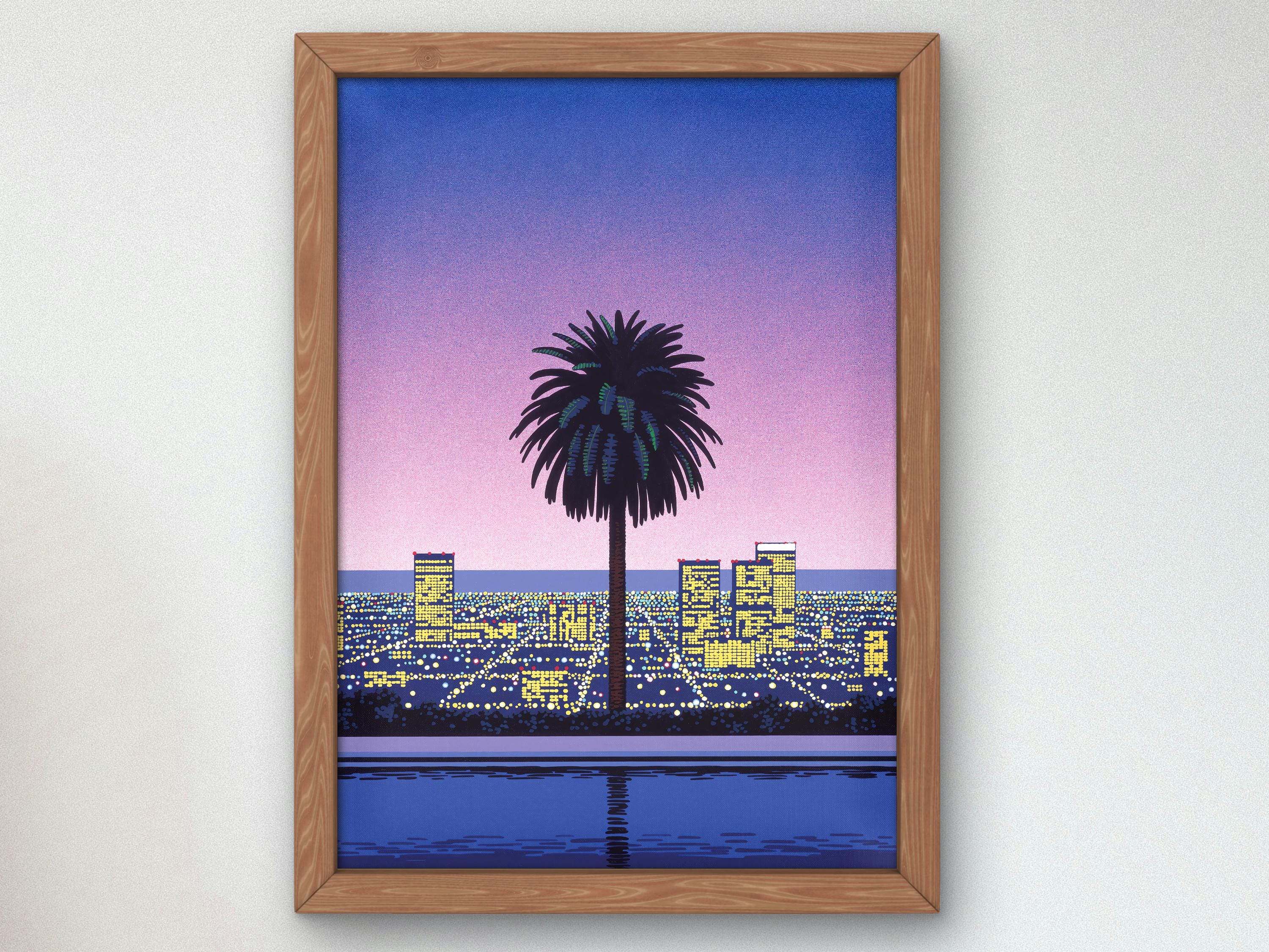 Pacific Breeze II by Hiroshi Nagai Poster, 80's Aesthetic