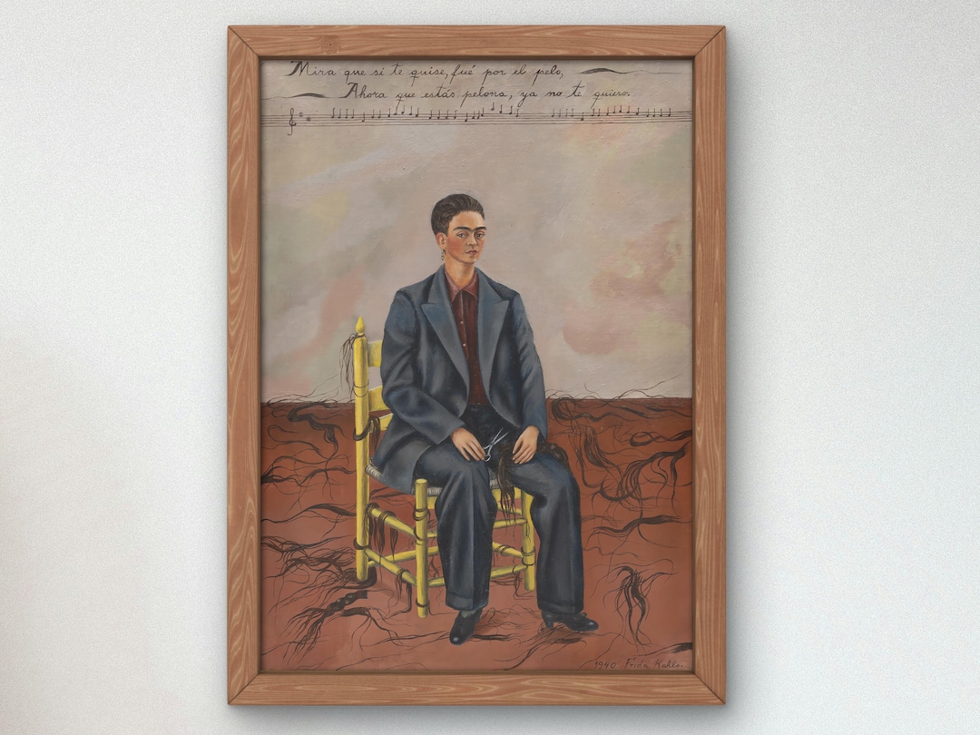 Self-portrait With Cropped Hair by Frida Kahlo 1940, Museum