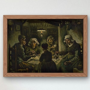 Potatisätarna av Vincent van Gogh 1885, Tryck av museikvalitet, modern konst, heminredning, väggkonst, affisch, inflyttningskonst, gåva