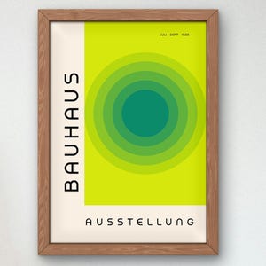 Bauhaus Mid Century Modern Print, Home deco, Arte geométrico de la pared, Cartel de calidad del museo, Minimalista, Art déco abstracto, Retro Deco, Idea de regalo