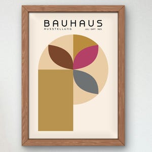Bauhaus Mid Century Modern Print, Home deco, Arte geométrico de la pared, Cartel de calidad del museo, Minimalista, Art déco abstracto, Retro Deco, Idea de regalo