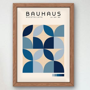 Bauhaus Mid Century Modern Print, Home deco, Arte geométrico de la pared, Cartel de calidad del museo, Minimalista, Art déco abstracto, Retro Deco, Idea de regalo