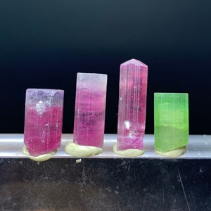 Sparkles Tourmaline Crystals, Natural Bi Color Stunning Tourmaline Crystal,Bi Color Tourmaline  Crystal For Pendant, Terminated Crystal