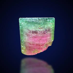 Watermelon Tourmaline Crystal, Natural Pink Green Tourmaline Crystal, Terminated Pink Green Crystal For pendant, 4.28 G