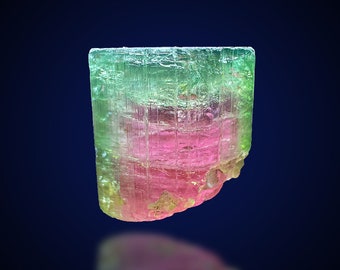 Watermelon Tourmaline Crystal, Natural Pink Green Tourmaline Crystal, Terminated Pink Green Crystal For pendant, 4.28 G