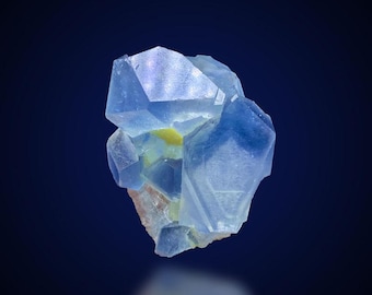 Natural Blue Color Celestine Cluster, Celestine Bunch, Fine Mineral, Celestine Specimen from Baghdis Mine Afghanistan - 53 Gram