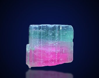 Bi-Color Tourmaline Crystal: Pink & Neon Gemstone Pendant, 20.90 Carats