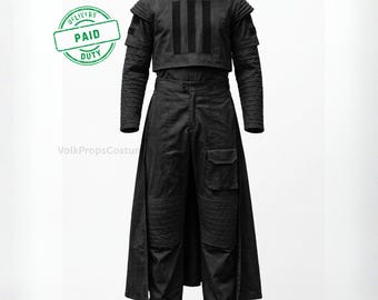 Custom Boba Fett Costume Star Wars Mandalorian Bounty Hunter Cosplay Armor Flight Suit Black.