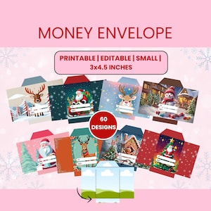 Weihnachtsgeld-Umschlag, Geldgeschenk-Umschlag, Weihnachtsgeldkarten, druckbarer Weihnachtsgeld-Umschlag, Geldgeschenk-Umschlag