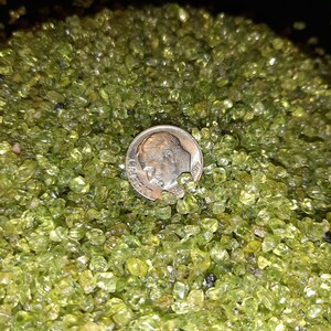 Gemstone Embellishment Peridot Mini UNDRILLED Chips 50g (1.75 oz)