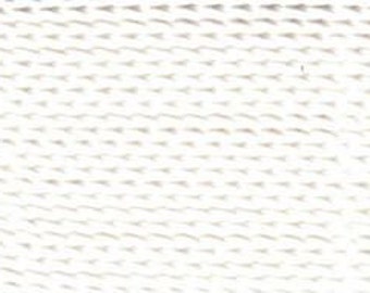 Cordón de nailon para abalorios Griffin Carded de 6,5 pies, color blanco, tamaño 4, con aguja para abalorios adjunta