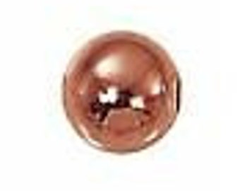 6mm Solid Copper Round Beads - Choose Quantity
