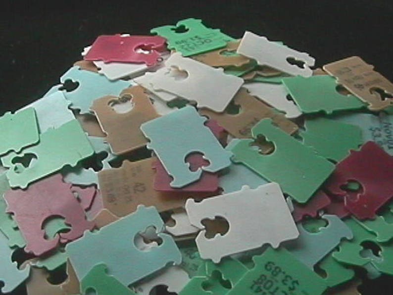 Recycled Multi Colored Plastic Bread Tabs Clips Tags Bag of Etsy