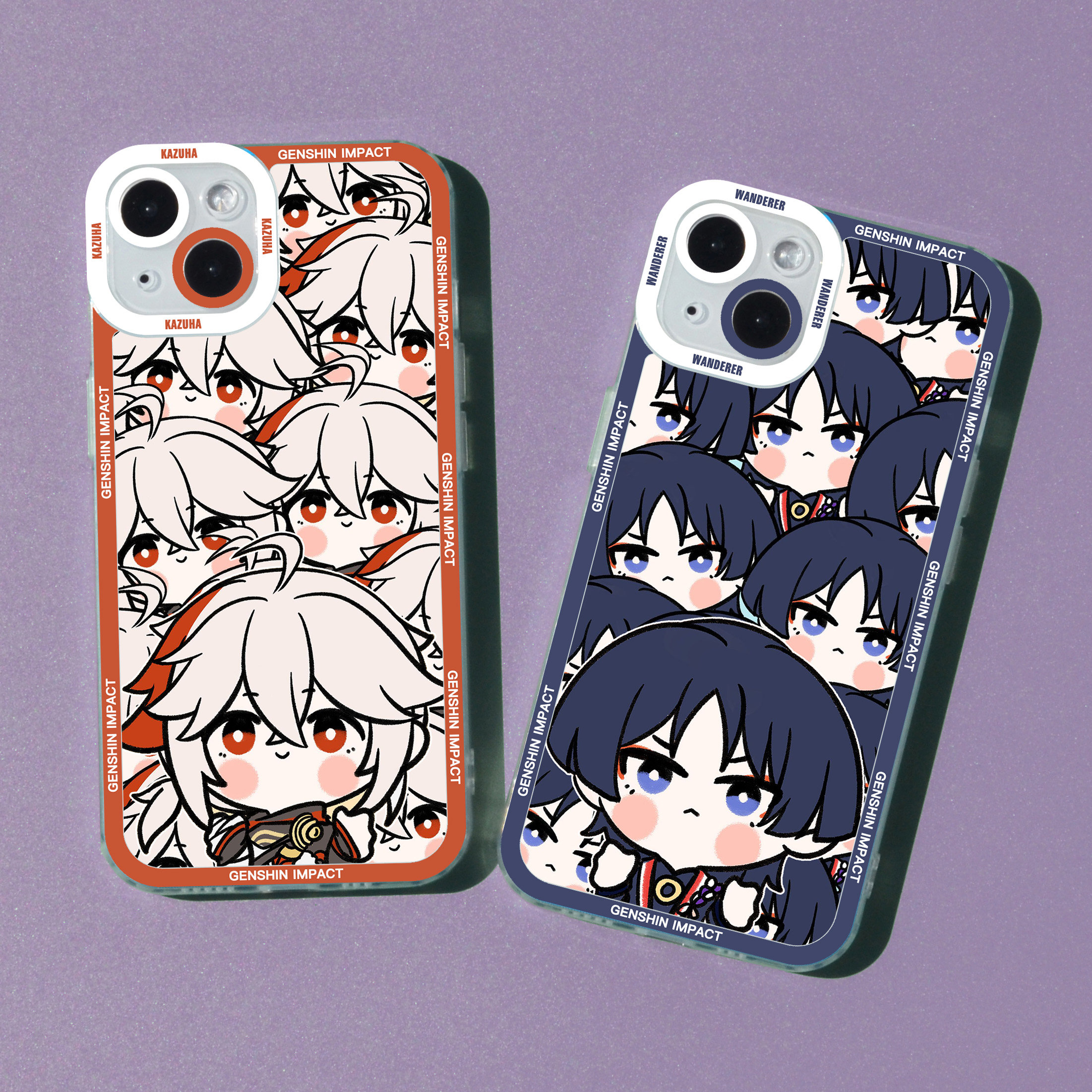 Genshin Impact Phone Case,kazuha Tartaglia Zhong Li Wanderer