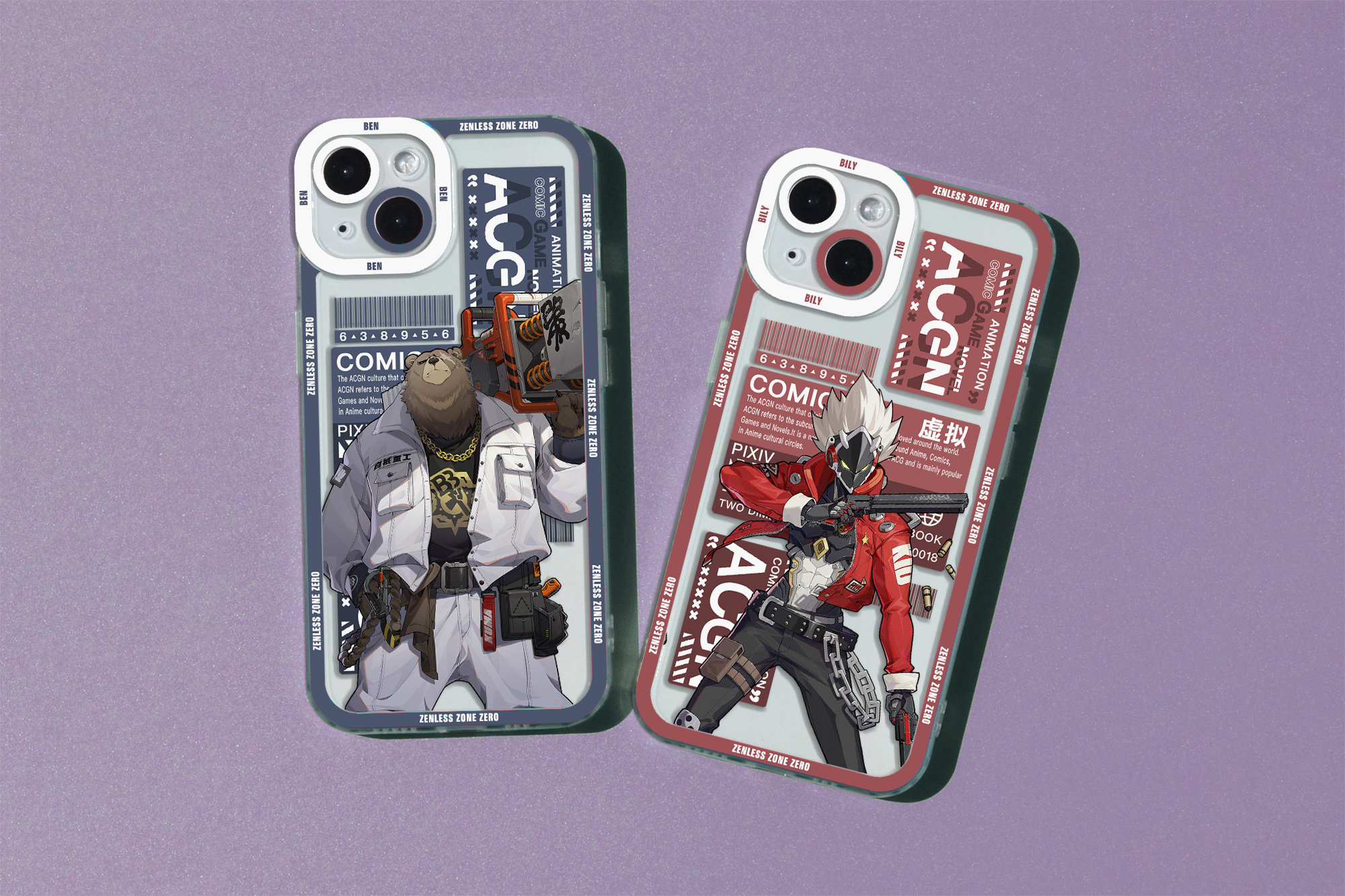 Zenless Zone Zero Phone Case,anby Demara-ben Bigger-bily Kid