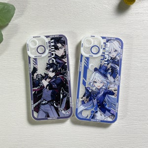 Genshin Impact Étui pour téléphone, Furina Navia Neuvillette Arlecchino Klee, Étui pour iPhone 15 14 13 12 11 Pro Max Samsung Galaxy S23 S24 Ultra S21 S22