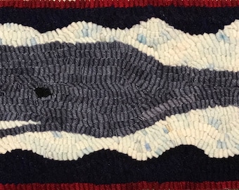 Rug Hooking KIT  Spout the Whale