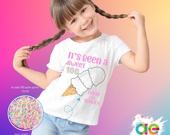 100th Day Of School DIY Shirt Kit - 3 Pack Gumball Machine T-Shirt Craft